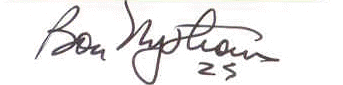 Bobby's Autograph